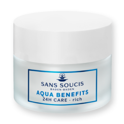 Aqua Benefits 24h Care Rich Drėkinamasis veido kremas sausai odai, 50ml 