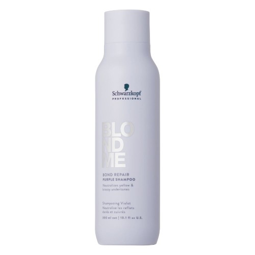 BLOND ME Bond Repair Purple Shampoo Geltonus atspalvius neutralizuojantis šampūnas, 300ml