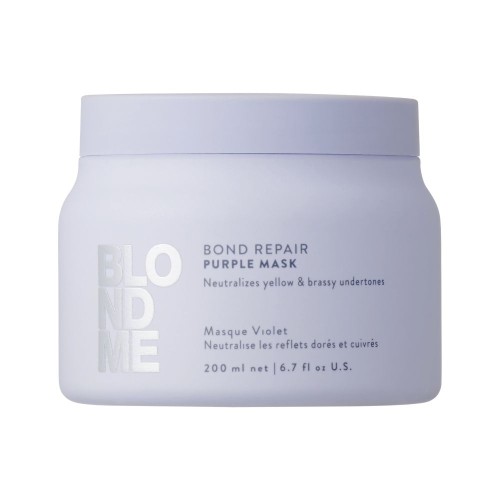 BLOND ME Bond Repair Purple Mask Geltonus atspalvius neutralizuojanti kaukė, 200ml