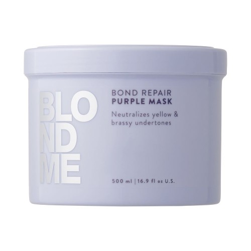 BLOND ME Bond Repair Purple Mask Geltonus atspalvius neutralizuojanti kaukė, 500ml