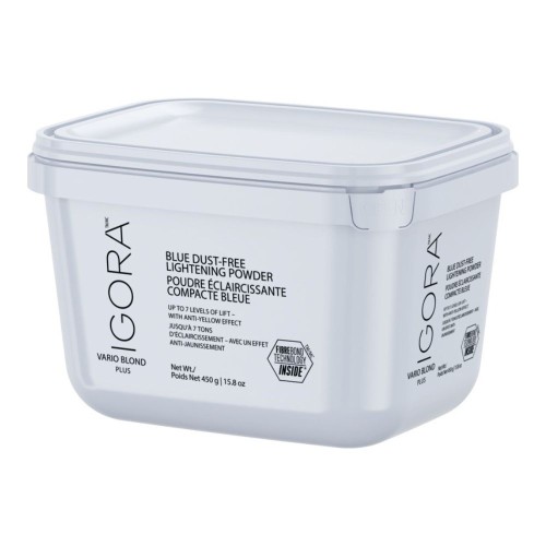 Igora Vario Blond Plus Blue Dust-Free Lightening Powder Mėlyni plaukų šviesinimo milteliai, 450g