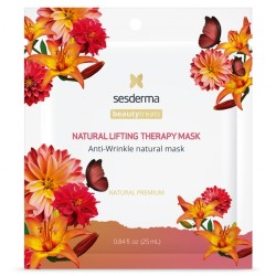 BeautyTreats Natural Lifting Therapy Mask Stangrinamoji lakštinė veido kaukė, 1vnt 