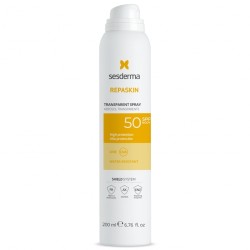 Repaskin Transparent Spray SPF50 Purškiklis kūnui su apsauga nuo saulės, 200ml 