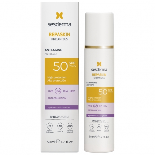 Repaskin Urban 365 Anti-Aging Face SPF50 Cream Veido kremas su apsauga nuo saulės, 50ml 