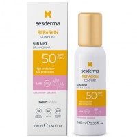 Repaskin Comfort Sun Mist SPF50 Pelargonijų aromato veido dulksna su apsauga nuo saulės, 100ml 