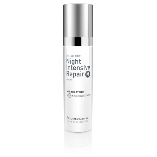 Night Intensive Repair Serum With Melatonin Atkuriamasis veido serumas su melatoninu, 50ml