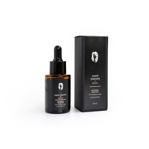 HAIR DROPS. Natural Hair Oil Aliejus jautriai galvos odai, 30ml