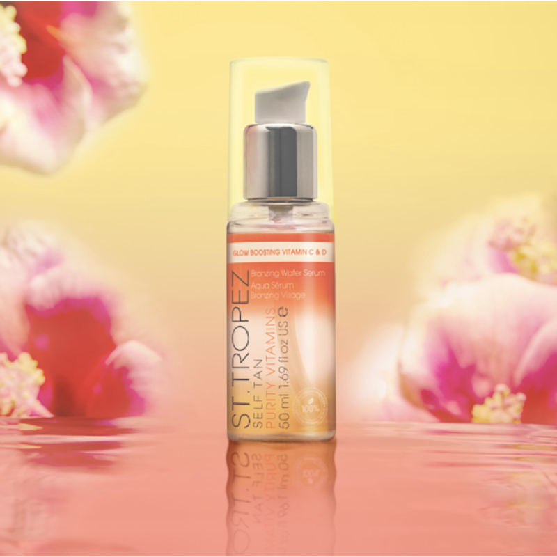 Purity Vitamins Self Tan Bonzing Water Serum Savaiminio įdegio vitamininis serumas, 50ml
