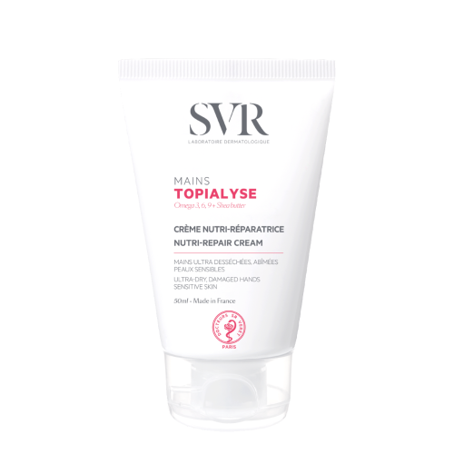 Topialyse Nutri-Repair Hand Cream Maitinamasis rankų kremas išsausėjusiai, šerpetojančiai odai, 50ml