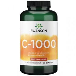 Vitaminas C su erškėtuogėmis 1000mg, N90 