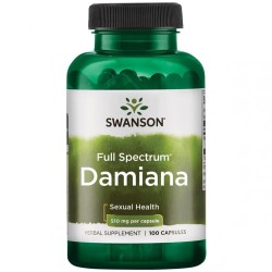 Damiana lapai 510mg Maisto papildas, N100 
