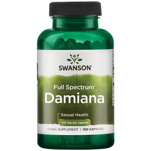 Damiana lapai 510mg Maisto papildas, N100