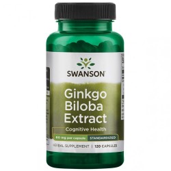Ginkgo Biloba Standartizuota 60mg Maisto papildas, N120 