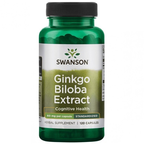 Ginkgo Biloba Standartizuota 60mg Maisto papildas, N120