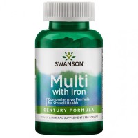 Multivitaminų ir mineralų kompleksas su geležimi, N130 