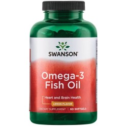 Omega-3 1000mg Citrių skonio žuvų taukai, N60 