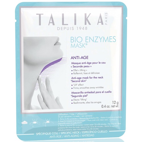 Bio Enzymes Anti-Age Neck Mask Kaukė nuo raukšlių kaklui, 1vnt.
