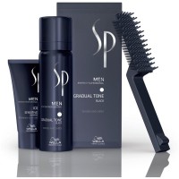 Men Gradual Tone Black Žilus plaukus tonuojančios putos (juodos), 60+30ml 