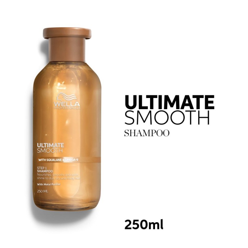 Ultimate Smooth Shampoo Matinamasis šampūnas su skvalenu ir moega-9, 250ml