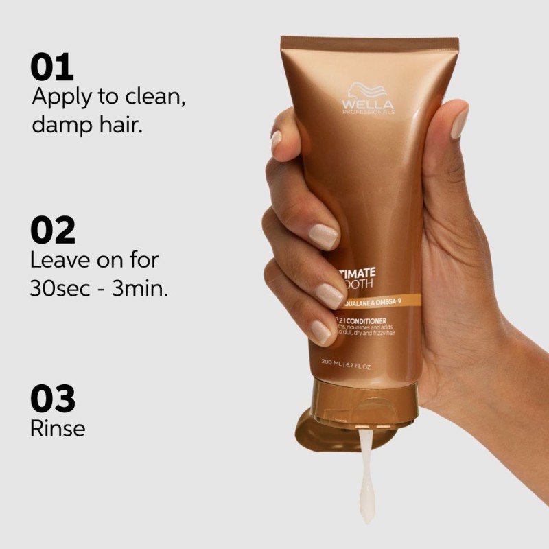 Ultimate Smooth Conditioner Maitinamasis kondicionierius su skvalenu ir omega-9, 200ml