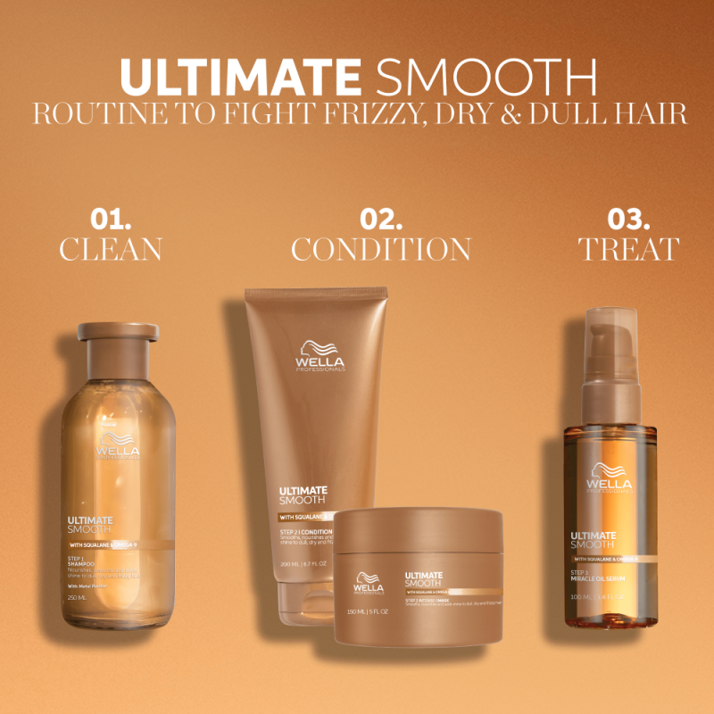 Ultimate Smooth Conditioner Maitinamasis kondicionierius su skvalenu ir omega-9, 200ml