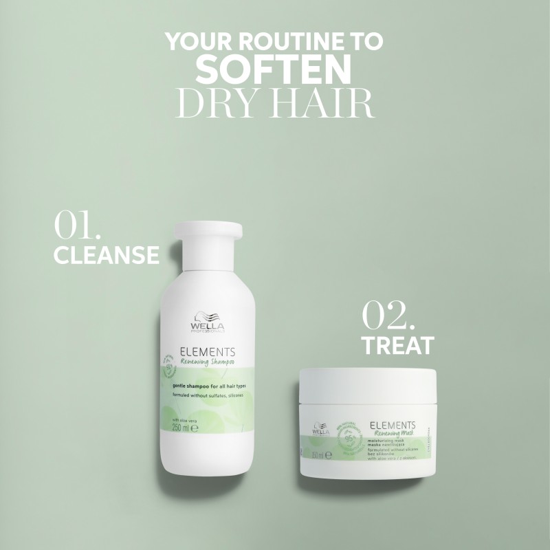 ELEMENTS Renewing Shampoo Švelnaus poveikio atkuriamasis šampūnas, 1000ml