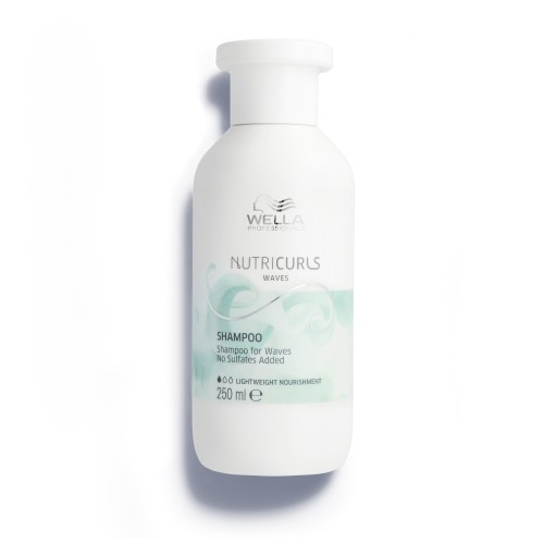 NUTRICURLS Waves Shampoo Švelnus šampūnas banguotiems plaukams, 250ml