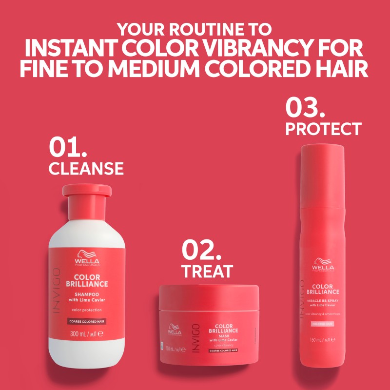 INVIGO Color Brilliance Mask For Coarse Hair Kaukė dažytiems, storiems plaukams, 500ml