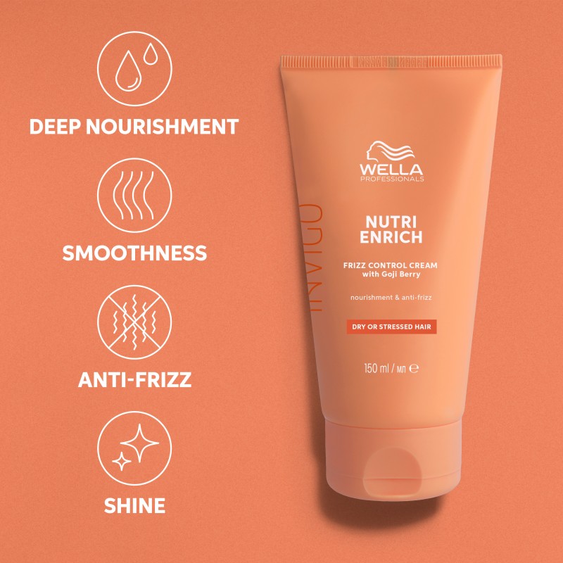 INVIGO Nutri Enrich Frizz Control Cream Maitinantis plaukus tiesinantis kremas, 150ml