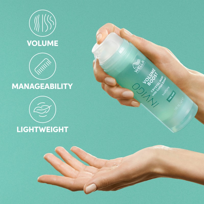 INVIGO Volume Boost Crystal Mask Apimties suteikianti krištolinė kaukė, 145ml