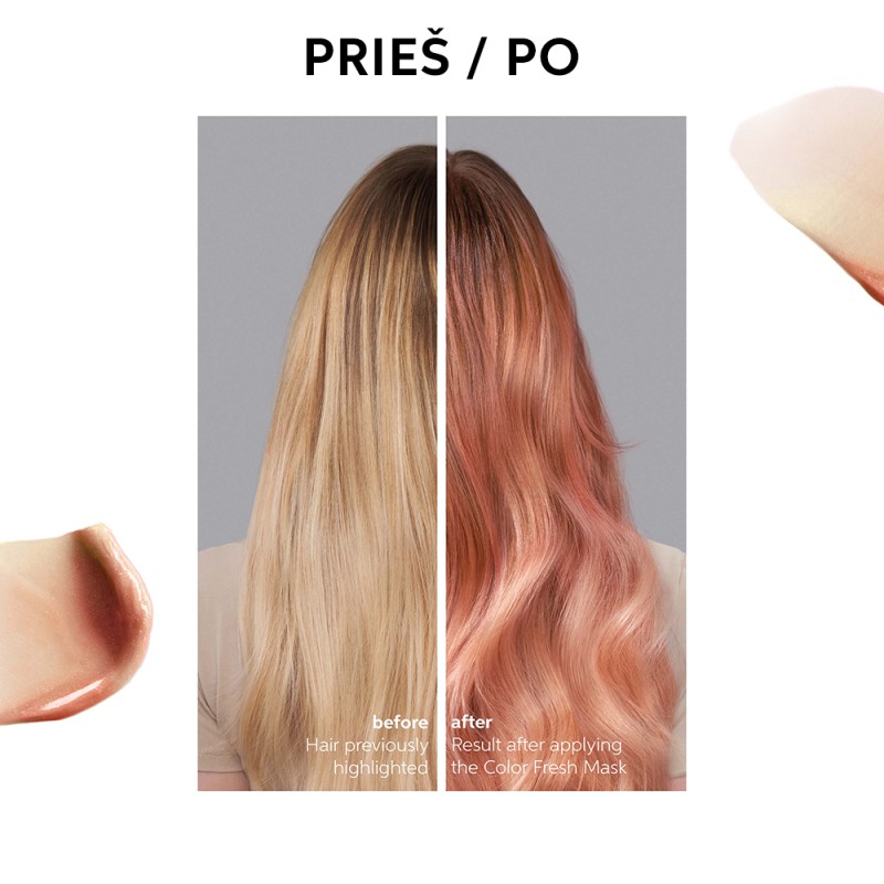 Color Fresh Mask Peach Blush Dažanti plaukų kaukė, 150ml