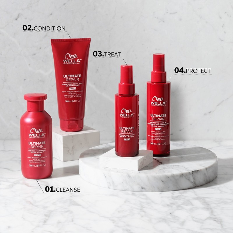 Ultimate Repair Protective Leave-In Step 4 Nenuplaunamas apsauginis serumas pažeistiems plaukams, 140ml