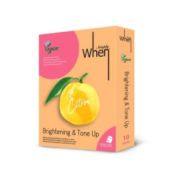 Simply Citron Brightening & Tone Up Veganiška skaistinamoji veido kaukė, 10vnt 