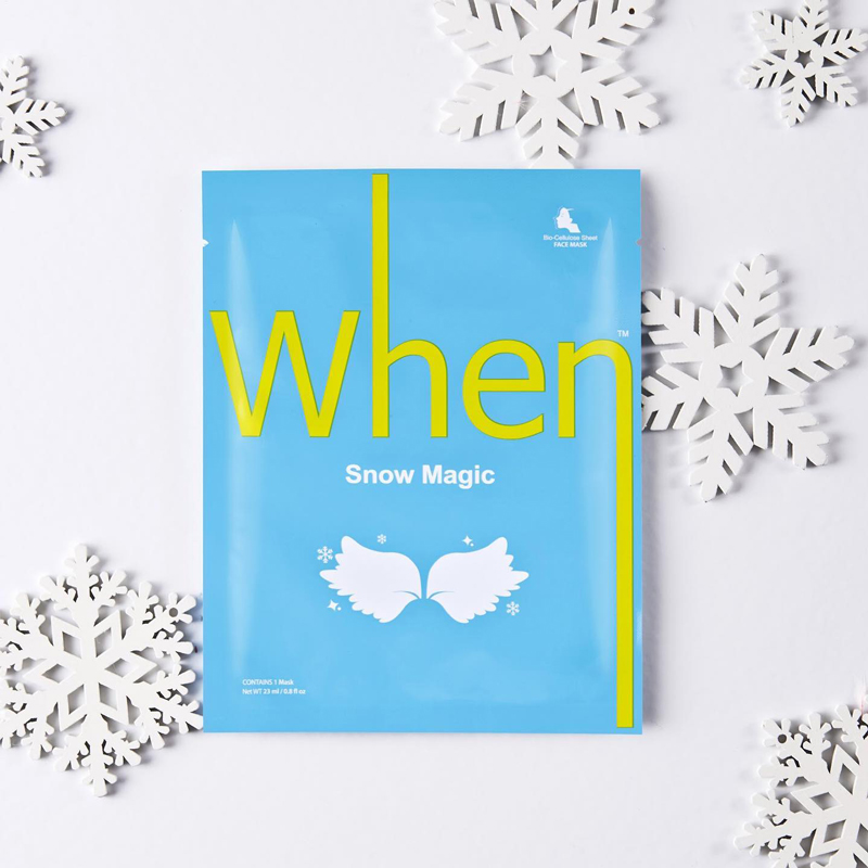 Snow Magic Bio-Cellulose Sheet Mask Švytėjimo suteikianti bioceliuliozinė lakštinė kaukė, 1vnt