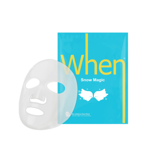 Snow Magic Bio-Cellulose Sheet Mask Švytėjimo suteikianti bioceliuliozinė lakštinė kaukė, 1vnt
