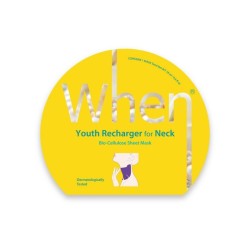 Youth Recharger For Neck Bioceliuliozinė lakštinė kaklo kaukė su perlų ekstraktu, 1vnt 
