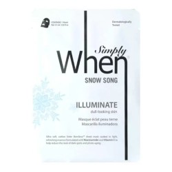 Simply Snow Song Skaistinamoji lakštinė veido kaukė, 1vnt 