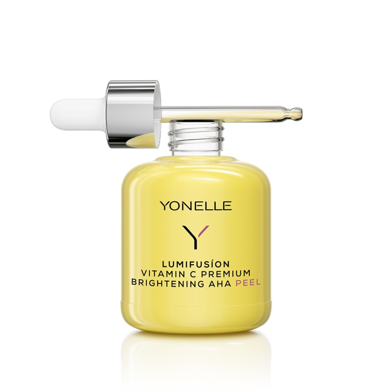 Lumifusion Vitamin C Premium Brightening AHA Peel Šveičiamasis veido serumas su vitaminu C, 50ml