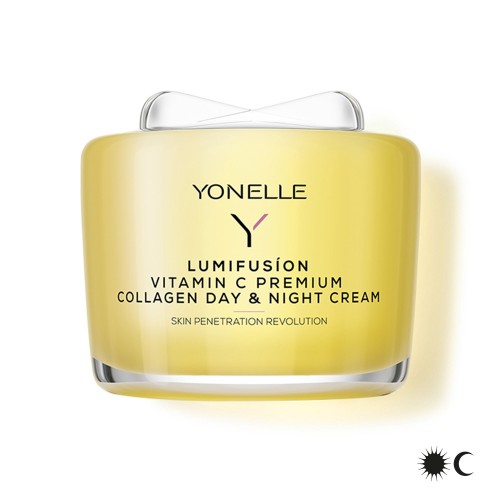 Lumifusion Vitamin C Premium Collagen Day & Night Cream Skaistinamasis kremas su vitaminu C, 55ml