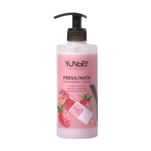 Strawberry Cream Neutral Shampoo Braškių ir ledų kvapo aromatinis šampūnas, 1000ml